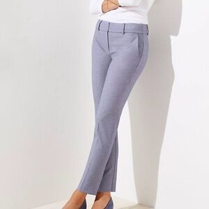 NWT Loft Women’s Marisa Fit Slim Stretch Pencil Pants‎ Blue White Size 6